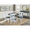 International Concepts Round 42 in. Dual Drop Leaf Dining Table with 4 Splat Back Chairs - 5 Piece Dining Set, 42 in W K05-42DP-C170-4 - alternate 2